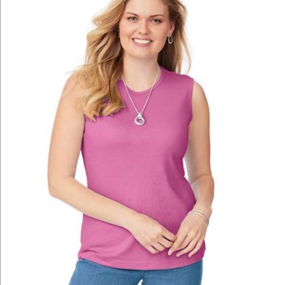 Pink Tank Top.